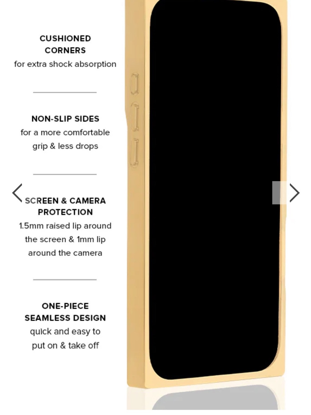 FLAUNT iPhone 17 Case Iridescent Checkerboard Phone Case - Gold & Pearl - Picture 4 of 10